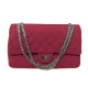 NEUF SAC A MAIN CHANEL 2.55 EN JERSEY ROUGE & PALLADIUM BANDOULIERE PURSE 9800€