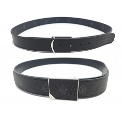 NEUF CEINTURE BERLUTI CB018 CS004 REVERSIBLE TOILE SIGNATURE CUIR T100 BELT 800€