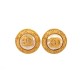 VINTAGE BOUCLES D'OREILLES CHANEL 1996 CLIPS LOGO CC PERLES BOITE EARRINGS 590€