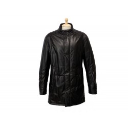 NEUF VESTE KARL LAGERFELD CUIR NOIR 