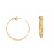 BOUCLES D'OREILLES CARTIER LOVE CREOLES EN OR JAUNE 18K + ECRIN EARRINGS 4750€