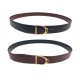 VINTAGE CEINTURE HERMES LIEN REVERSIBLE 28MM + BOUCLE ETRIER DORE T 95 BELT 540€