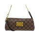 SAC A MAIN LOUIS VUITTON POCHETTE EVA N55213 EN TOILE DAMIER EBENE CLUTCH 1200€