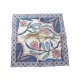 FOULARD HERMES GAVROCHE THE SAVANA DANCE CARRE 45 EN SOIE BLEUE SILK SCARF 225€