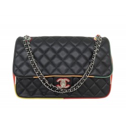 SAC A MAIN CHANEL CLASSIQUE TIMELESS JUMBO CROISIERE CUIR TRICOLORE PURSE 8400€