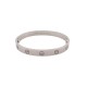 BRACELET CARTIER LOVE CRB6067617 OR BLANC GRIS 18K T16 + CERTIFICAT BANGLE 8550€