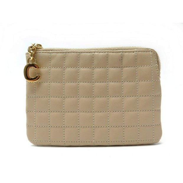 PORTEFEUILLE CELINE PORTE MONNAIE C CHARM 10B823BFL CUIR MATELASSE PURSE 395€