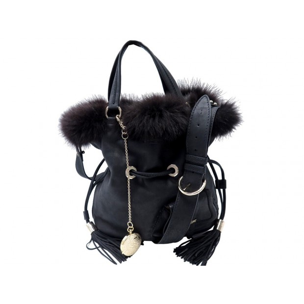 SAC A MAIN LANCEL PREMIER FLIRT MEGEVE MM CUIR ET FOURRURE ED LIMITEE BAG 895€