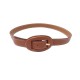 VINTAGE CEINTURE HERMES BOUCLE OVALE EN CUIR EPSOM COURCHEVEL GOLD T70 BELT 750€