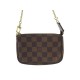 MINI SAC A MAIN LOUIS VUITTON N58009 POCHETTE ACCESSOIRES DAMIER EBENE BAG 570€