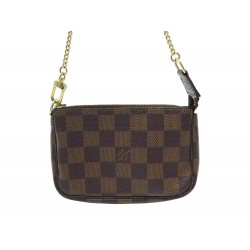 MINI SAC A MAIN LOUIS VUITTON N58009 POCHETTE ACCESSOIRES DAMIER EBENE BAG 570€