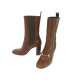 CHAUSSURES GUCCI BOTTINES MORS 163415 36.5 CUIR MARRON BOITE HORSEBIT BOOTS 980€