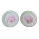 NEUF LOT 2 ASSIETTES CALOTTES HERMES LES PIVOINES PORCELAINE + BOITE PLATES 340€