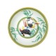 NEUF 1 ASSIETTE CALOTTE HERMES MOTIF TOUCANS 16.5 CM EN PORCELAINE + BOITE PLAT