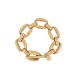 VINTAGE BRACELET CELINE GROS MAILLONS CIRCA 1990 EN METAL DORE 20 CM GOLDEN