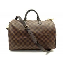 NEUF SAC A MAIN LOUIS VUITTON SPEEDY 35 BANDOULIERE N41366 DAMIER EBENE 1650€