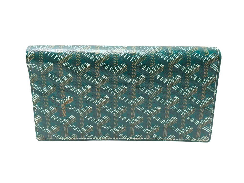 portefeuille goyard richelieu goyardine verte