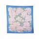 VINTAGE FOULARD HERMES LES PIVOINES VAUZELLES CARRE 90 EN SOIE BLEUE SCARF 495€