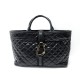 SAC A MAIN MONCLER NEW OPHELIE EN CUIR NOIR VERNI MATELASSE QUILTED BAG 770€