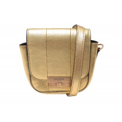 NEUF SAC A MAIN SAINT LAURENT BETTY MINI 566959 CUIR DORE BANDOULIERE BAG 1250€