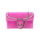 NEUF SAC A MAIN GUCCI WALLET ON CHAIN MINI DIONYSUS 476432 VELOURS ROSE BAG 980€