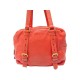 SAC A MAIN PRADA EN CUIR GRAINE ORANGE PORTE EPAULE LEATHER HANDBAG PURSE 1500€