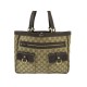 SAC A MAIN GUCCI ABBEY 146247 CABAS TOILE SUPREME GG & CUIR MARRON HANDBAG 1230€