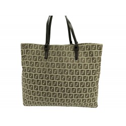 SAC A MAIN FENDI CABAS TOILE MONOGRAMMEE ZUCCA 8BH019 32CM TOTE HAND BAG 1550€