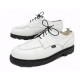 CHAUSSURES PARABOOT CHAMBORD 205701 DERBY GOLF 10.5F 44.5 CUIR BLANC SHOES 460€