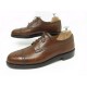 VINTAGE CHAUSSURES JM WESTON 379 DERBY 8C 42 FIN CUIR MARRON + BOITE SHOES 870€