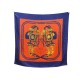 NEUF FOULARD HERMES BRIDES DE GALA CARRE GEANT 140 CM SOIE BLEU GIANT SCARF 895€