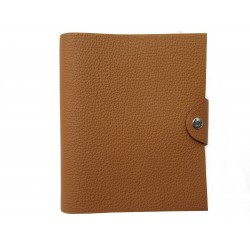 NEUF COUVERTURE DE CAHIER HERMES ULYSSE PM CUIR TOGO GOLD BOITE DIARY COVER 341€