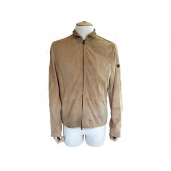 NEUF BLOUSON MATCHLESS CRAIG XL L 50 EN DAIM BEIGE VESTE MANTEAU JACKET 1200€