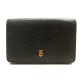 NEUF PORTEFEUILLE BURBERRY LARK TB 8074204 PORTE CARTES CUIR GRAINE WALLET 490€