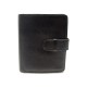 VINTAGE PORTEFEUILLE HERMES CUIR MYSORE NOIR PORTE MONNAIE BILLETS COINS WALLET