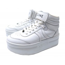 NEUF CHAUSSURES CELINE BLOCK 36 BASKETS MONTANTES PLATEFORME SNEAKERS SHOES 790€