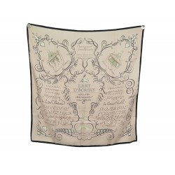 VINTAGE FOULARD HERMES L'ART D'ECRIRE MAURICE TRANCHANT CARRE 90 SOIE SCARF 495€