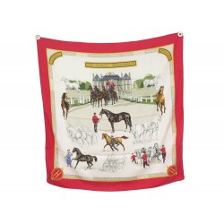 FOULARD HERMES LES HARAS NATIONAUX CARRE 90 H. DE WATRIGANT SOIE SILK SCARF 495€