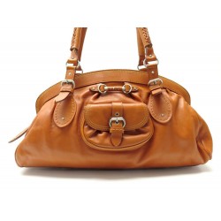 SAC A MAIN CHRISTIAN DIOR MY DIOR 40CM PORTE EPAULE CUIR CAMEL HAND BAG 2200€