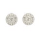 NEUF BOUCLES D'OREILLES CHANEL 31 RUE CAMBON AB1066 EMAIL LOGO CC EARRINGS 650€