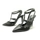 NEUF CHAUSSURES VALENTINO ROCKSTUD VSL393 40 ESCARPINS EN CUIR GRAINE NOIR 950€