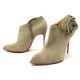 CHAUSSURES CHRISTIAN LOUBOUTIN MRS BABA 39 BOTTINES A TALONS EN DAIM BEIGE 785€