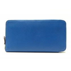 NEUF PORTEFEUILLE HERMES SILK'IN CLASSIQUE EN CUIR EPSOM BLEU ROYAL WALLET 1320€