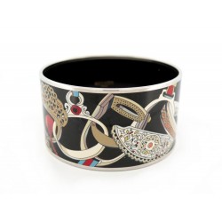 BRACELET HERMES EMAIL XL CONCOURS D'ETRIER TAILLE 16CM ENAMEL STRAP BANGLE 615€