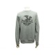 NEUF SWEAT HERMES EX LIBRIS L 52 DRAGON LOGO EN COTON GRIS PULL SWEATER 1200€