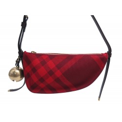 NEUF SAC A MAIN BURBERRY MINI FIELD TARTAN ROUGE 8079161 HAND BAG PURSE 1390€