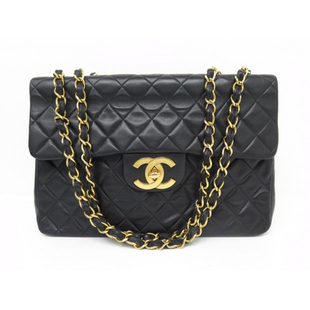 SAC A MAIN CHANEL TIMELESS MAXI JUMBO 34CM CUIR MATELASSE BANDOULIERE BAG 10900€