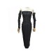 ENSEMBLE CHANEL 3 PIECES JUPE BUSTIER MANCHONS A POIDS BOUTONS CC 38 SKIRT TOP