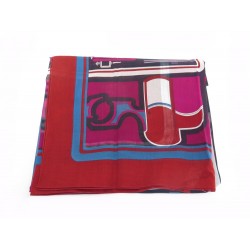 NEUF PAREO HERMES LES COUPES SUR COTON 5233030D7000 CHALE DE PLAGE SCARF 580€