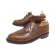 CHAUSSURES JM WESTON DEMI CHASSE 598 8E 42 LARGE DERBY EN CUIR MARRON SHOES 895€